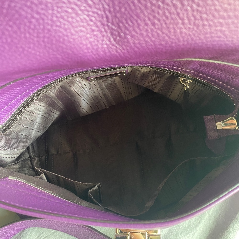 Salvatore Ferragamo Sofia Purple Satchel - Picture 6 of 12
